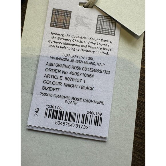 $1450 NWT BURBERRY PRORSUM Blue Luxurious Reversible Pure Cashmere Large Shawl - Picture 7 of 16